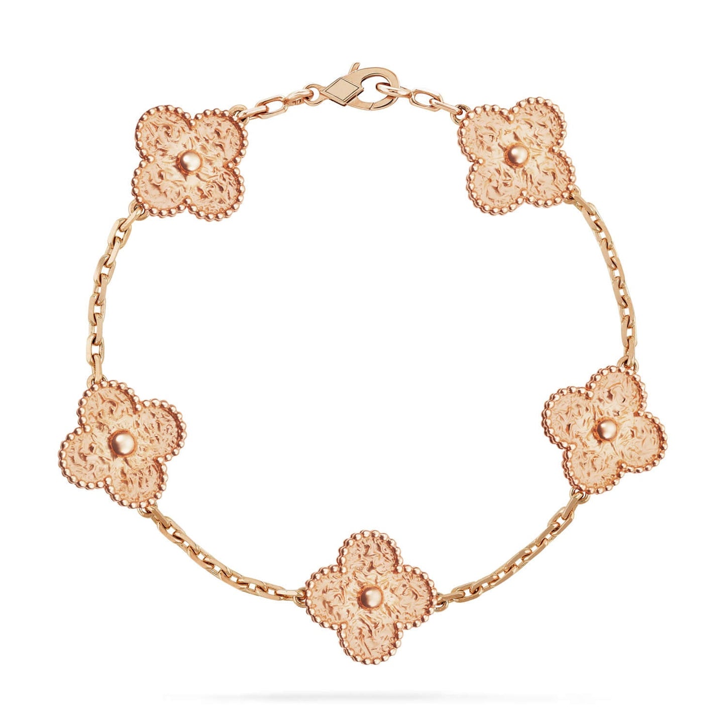 [Favorite]LUCKY CLOVER 5-MOTIF BRACELET - BRONZING