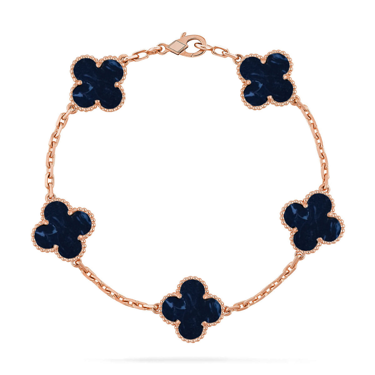 [Favorite]LUCKY CLOVER 5-MOTIF BRACELET - PIETERSITE COLLECTION
