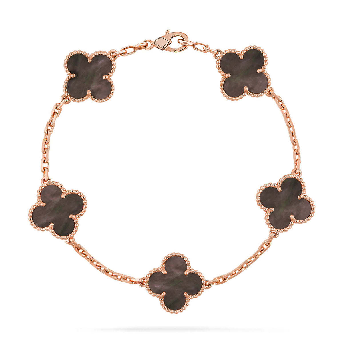 [Favorite]LUCKY CLOVER 5-MOTIF BRACELET - GREY MOTHER-OF-PEARL COLLECTION