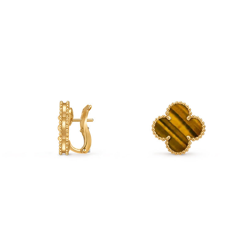 [Lieblingsartikel]15 MM KLEEBLUME OHRSTECKER GOLD KOLLEKTION