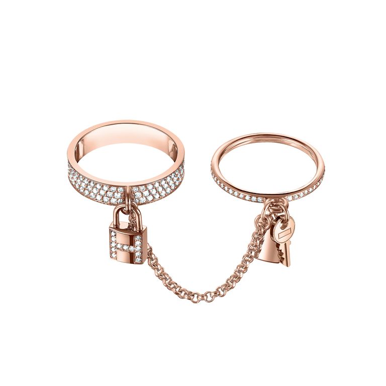 [Favorite]HM KELLY CLOCHETTE DOUBLE RING IN  WITH DIAMONDS