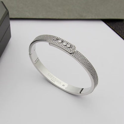 [Favorite]MOVE NOA FULL-PAVÉ DIAMOND BANGLE BRACELET