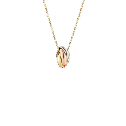 [Favorite]TRI-COLOR SQUARE RING NECKLACE