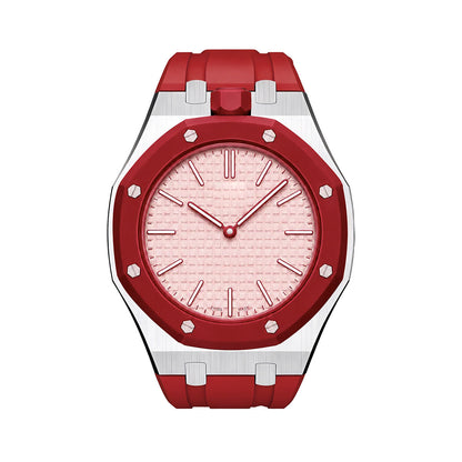 [Favorite]OAK POP RED STEEL SILICONE STRAP