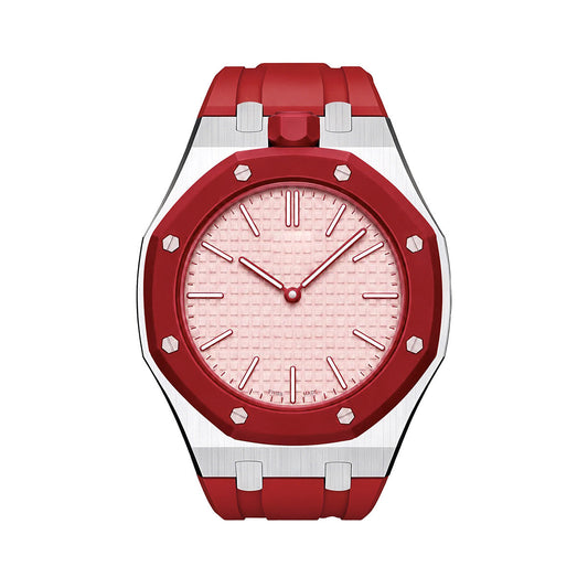 [Favorite]OAK POP RED STEEL SILICONE STRAP