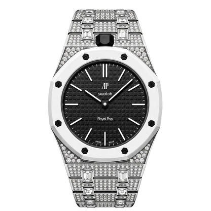 [Favorite]Royal Oak Pop Exclusive Bioceramic Case & Bioceramic Strap Full Diamond