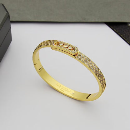 [Favorite]MOVE NOA FULL-PAVÉ DIAMOND BANGLE BRACELET