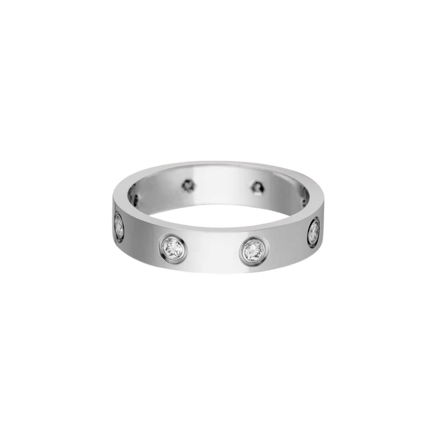 [Favorite]LOVE 4MM 8 DIAMONDS RING