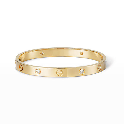 [Favorite]CLASSIC 6.1MM LOVE BANGLE - 4-DIAMOND