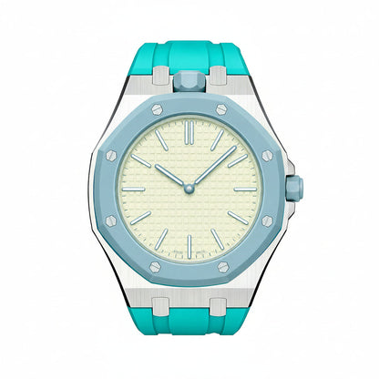 [Favorite]OAK POP SKY BLUE STEEL SILICONE STRAP