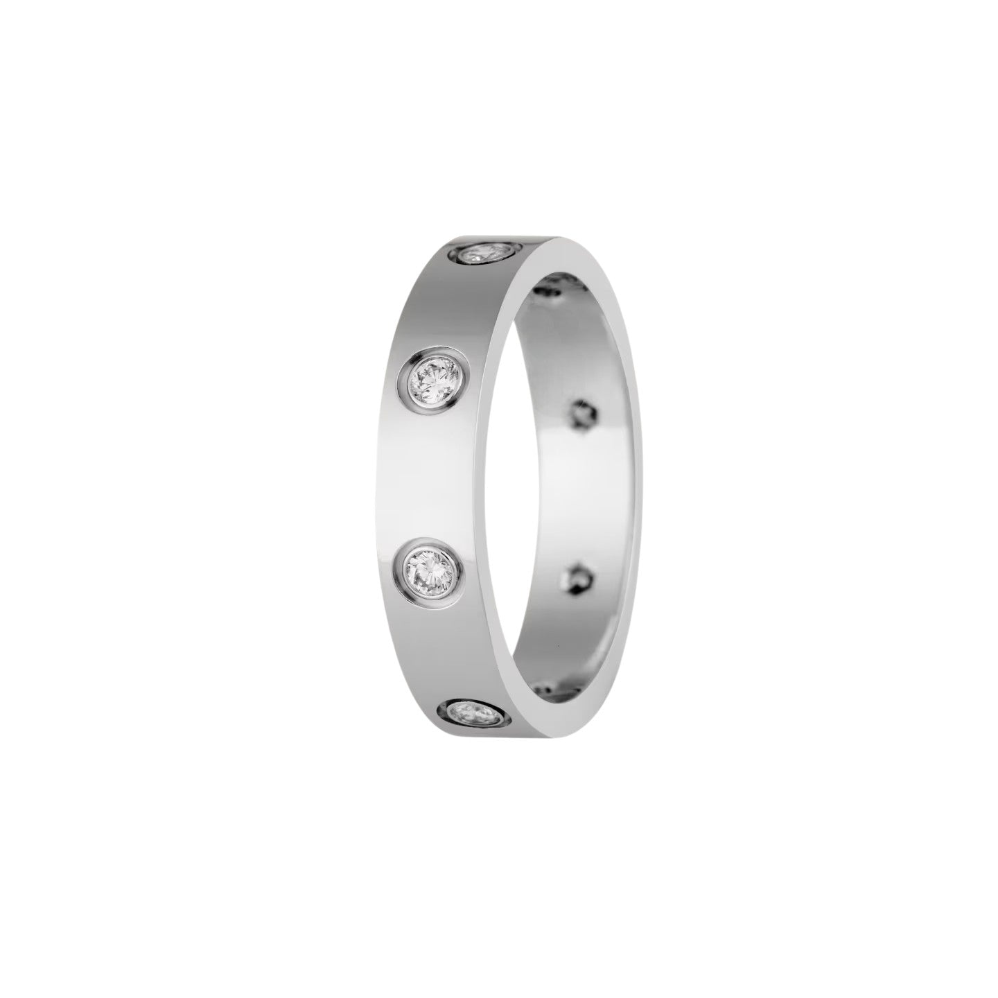 [Favorite]LOVE 4MM 8 DIAMONDS RING