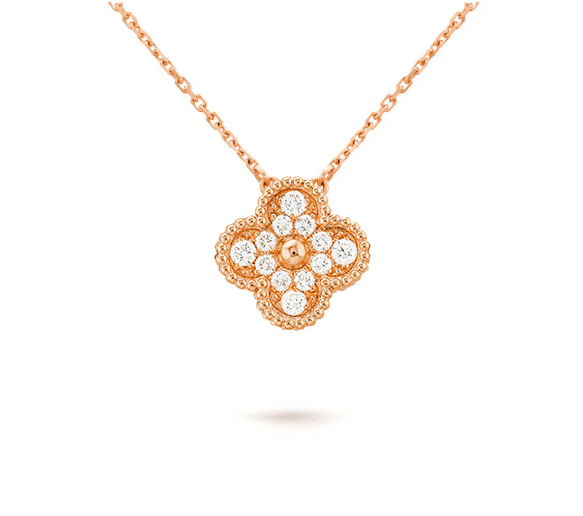 [Favorite]15MM CLOVER FLOWER PENDANT NECKLACE COLLECTION