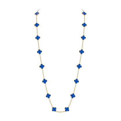 [Favorite]CLASSIC 20-MOTIF LUCKY CLOVER LONG NECKLACE GOLD COLLECTION