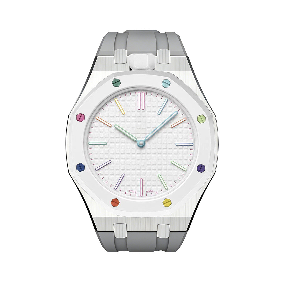 [Favorite]OAK POP GRAY STEEL SILICONE STRAP