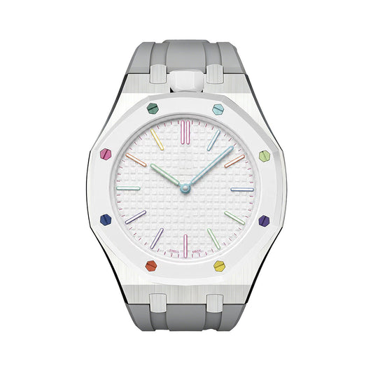 [Favorite]OAK POP GRAY STEEL SILICONE STRAP