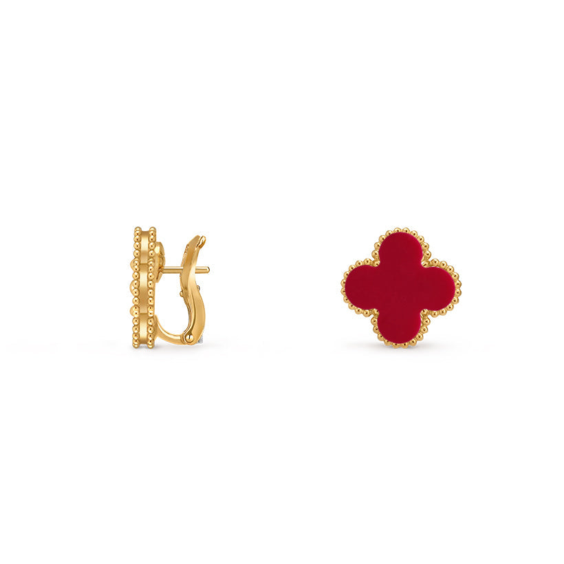 [Lieblingsartikel]15 MM KLEEBLUME OHRSTECKER GOLD KOLLEKTION