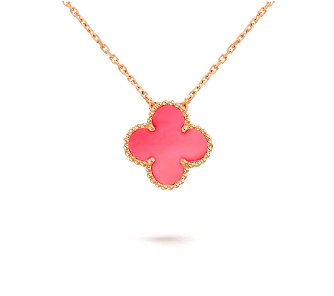 [Favorite]15MM CLOVER FLOWER PENDANT NECKLACE COLLECTION