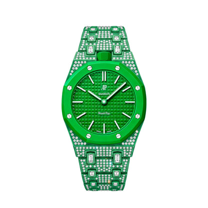 [Favorite]Royal Oak Pop Exclusive Bioceramic Case & Bioceramic Strap Full Diamond