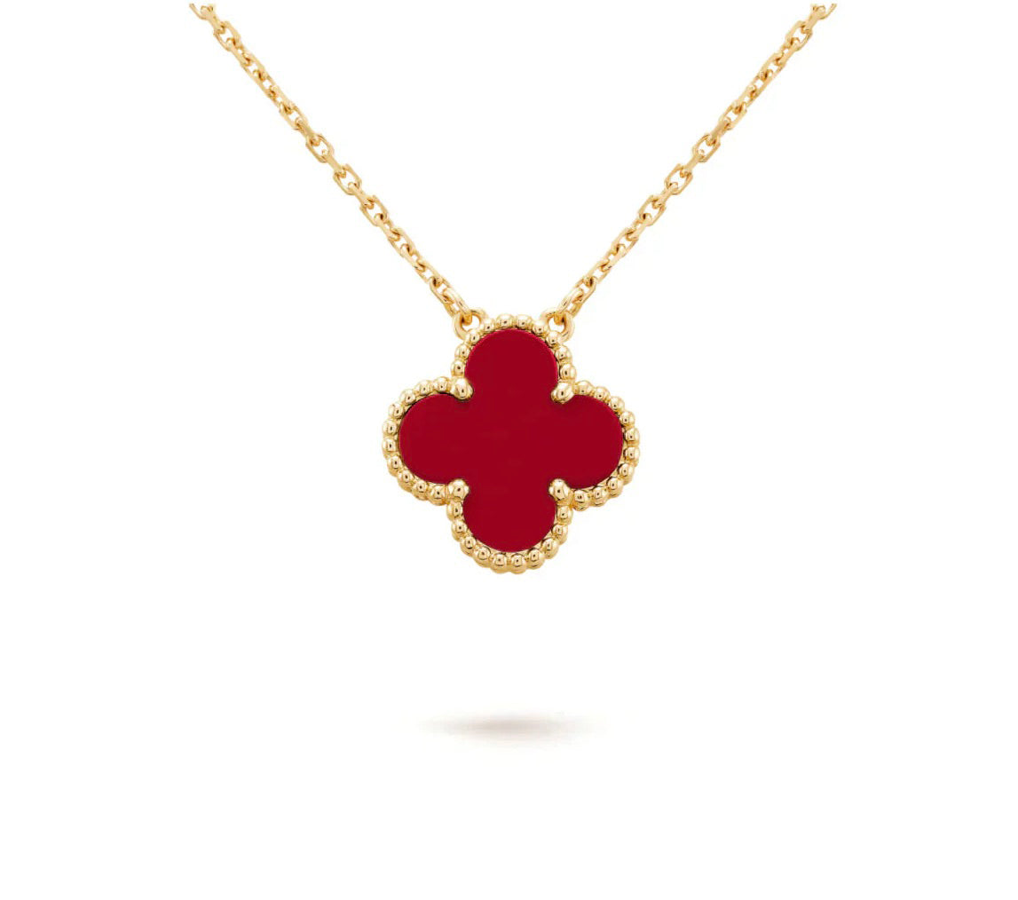 [Favorite]15MM CLOVER FLOWER PENDANT NECKLACE COLLECTION