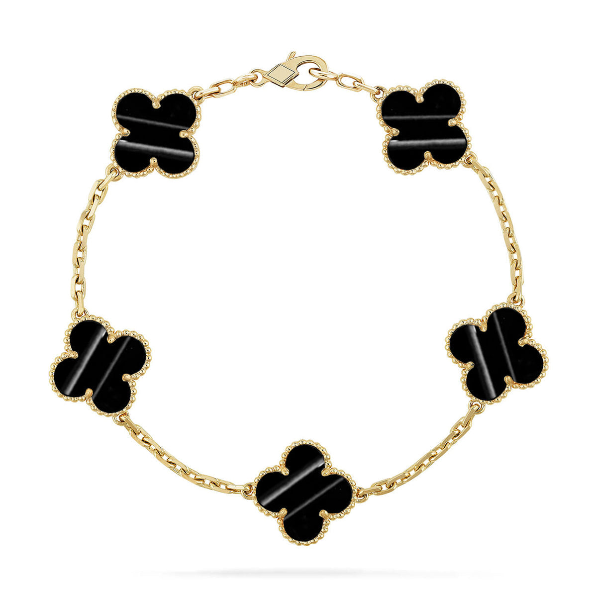 [Favorite]LUCKY CLOVER 5-MOTIF BRACELET - PULSE STONE COLLECTION