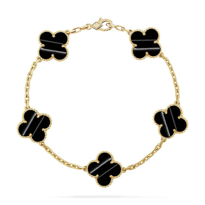 [Favorite]LUCKY CLOVER 5-MOTIF BRACELET - PULSE STONE COLLECTION