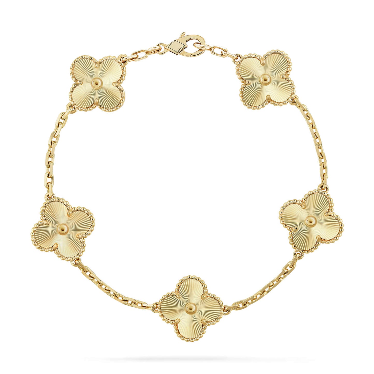 [Favorite]LUCKY CLOVER 5-MOTIF BRACELET - LASER COLLECTION
