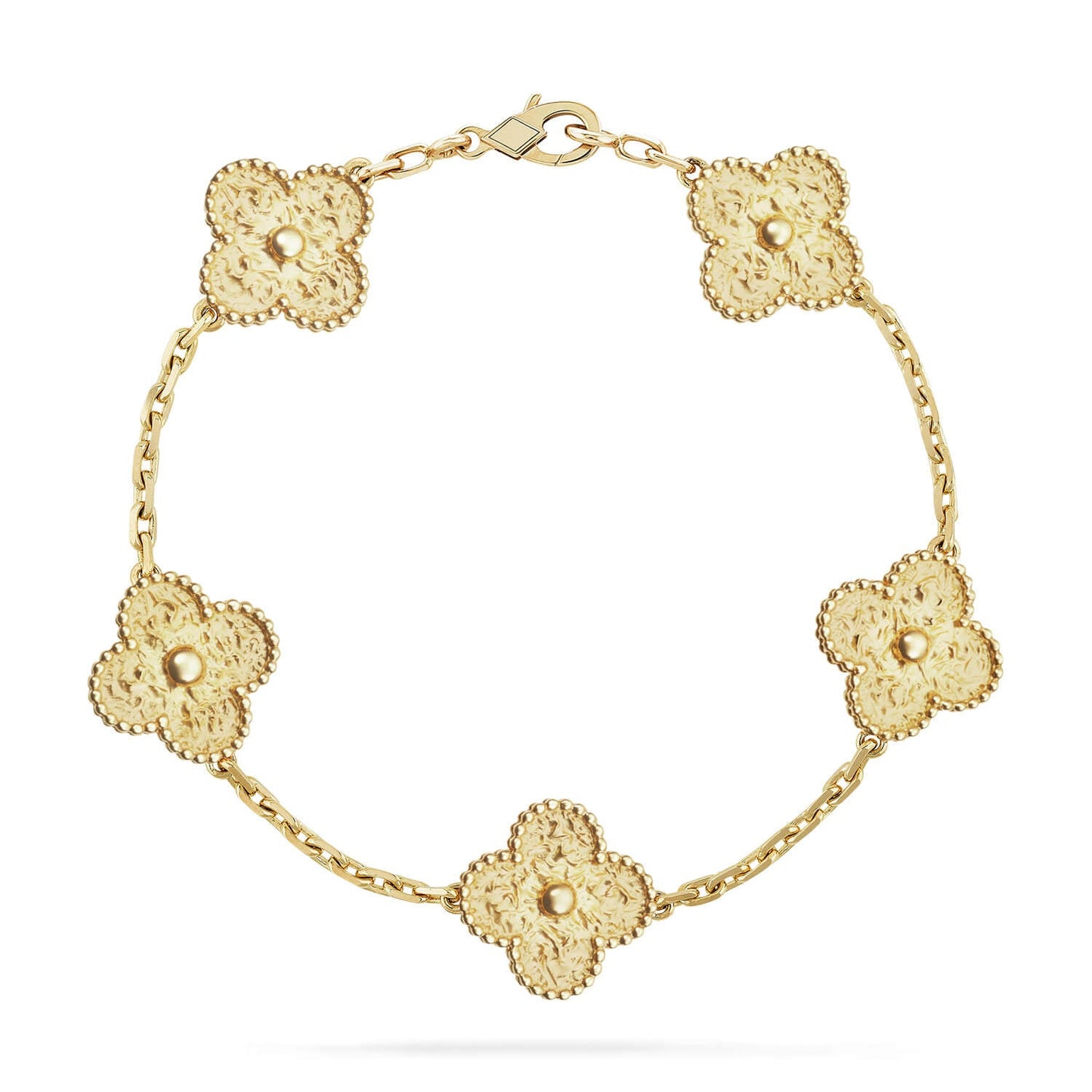 [Favorite]LUCKY CLOVER 5-MOTIF BRACELET - BRONZING
