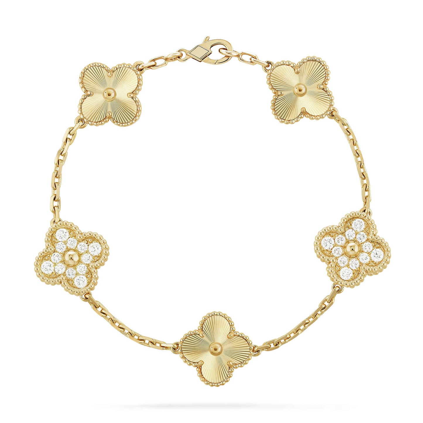 [Favorite]LUCKY CLOVER 5-MOTIF BRACELET - LASER COLLECTION