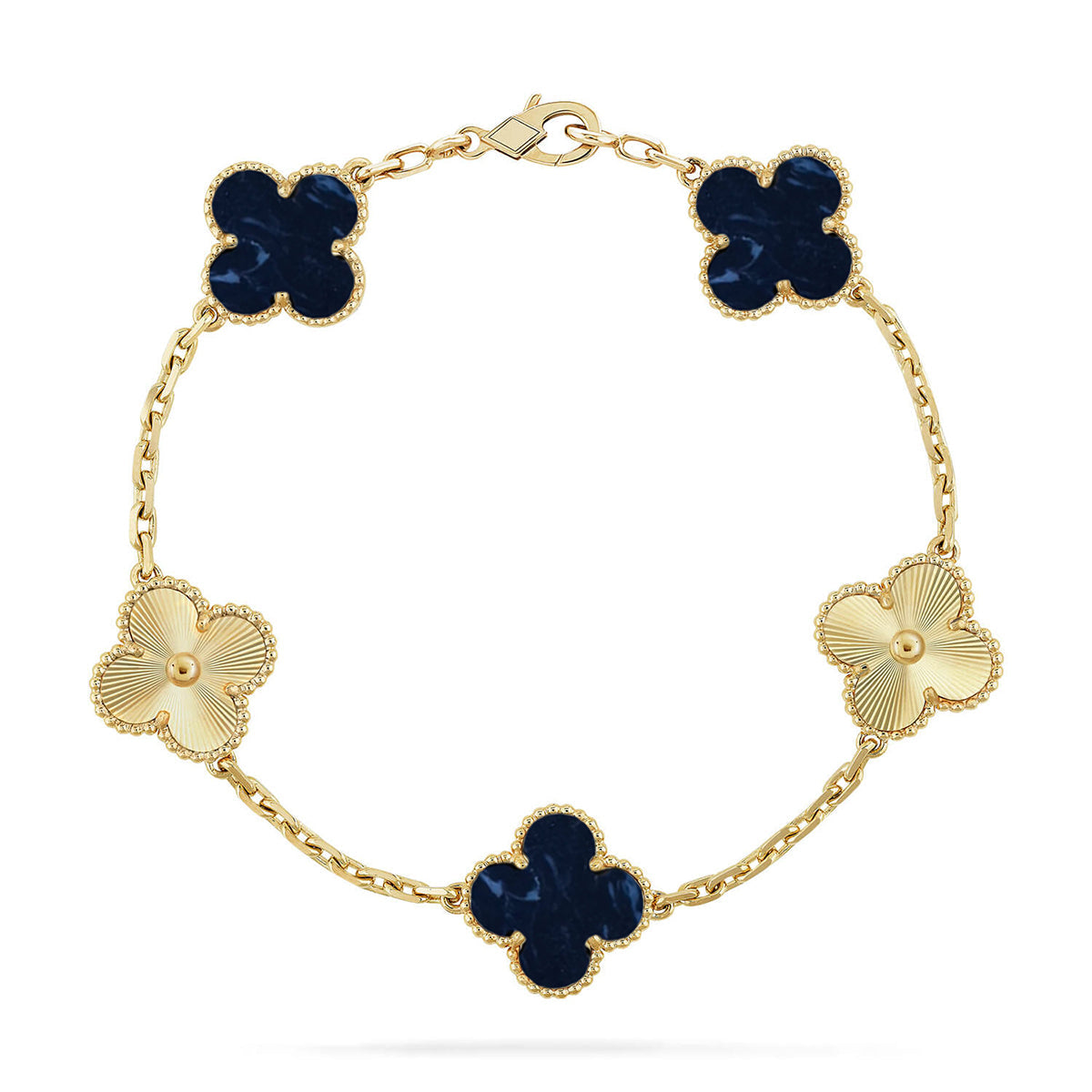 [Favorite]LUCKY CLOVER 5-MOTIF BRACELET - PIETERSITE COLLECTION