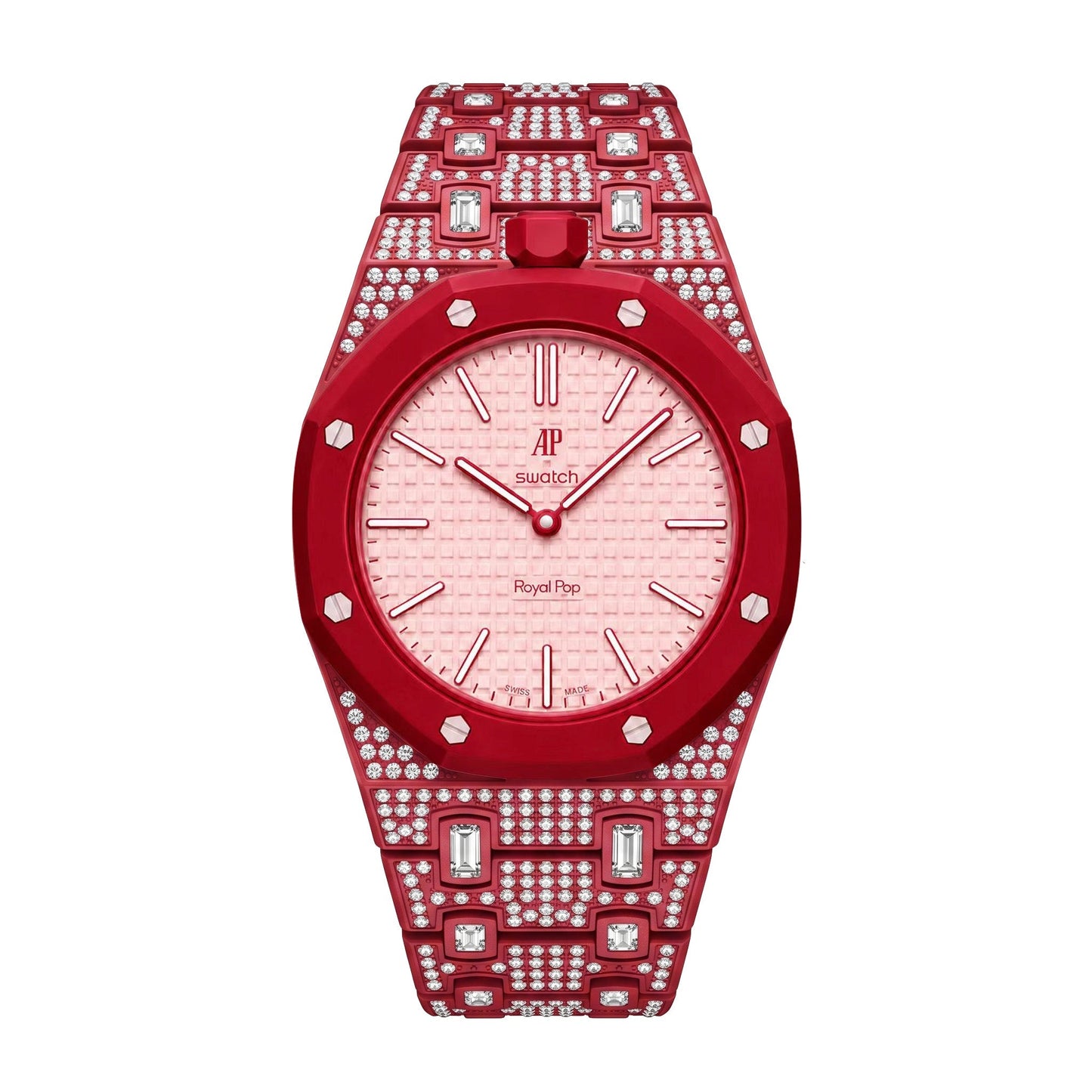 [Favorite]Royal Oak Pop Exclusive Bioceramic Case & Bioceramic Strap Full Diamond