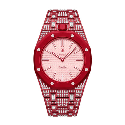 [Favorite]Royal Oak Pop Exclusive Bioceramic Case & Bioceramic Strap Full Diamond