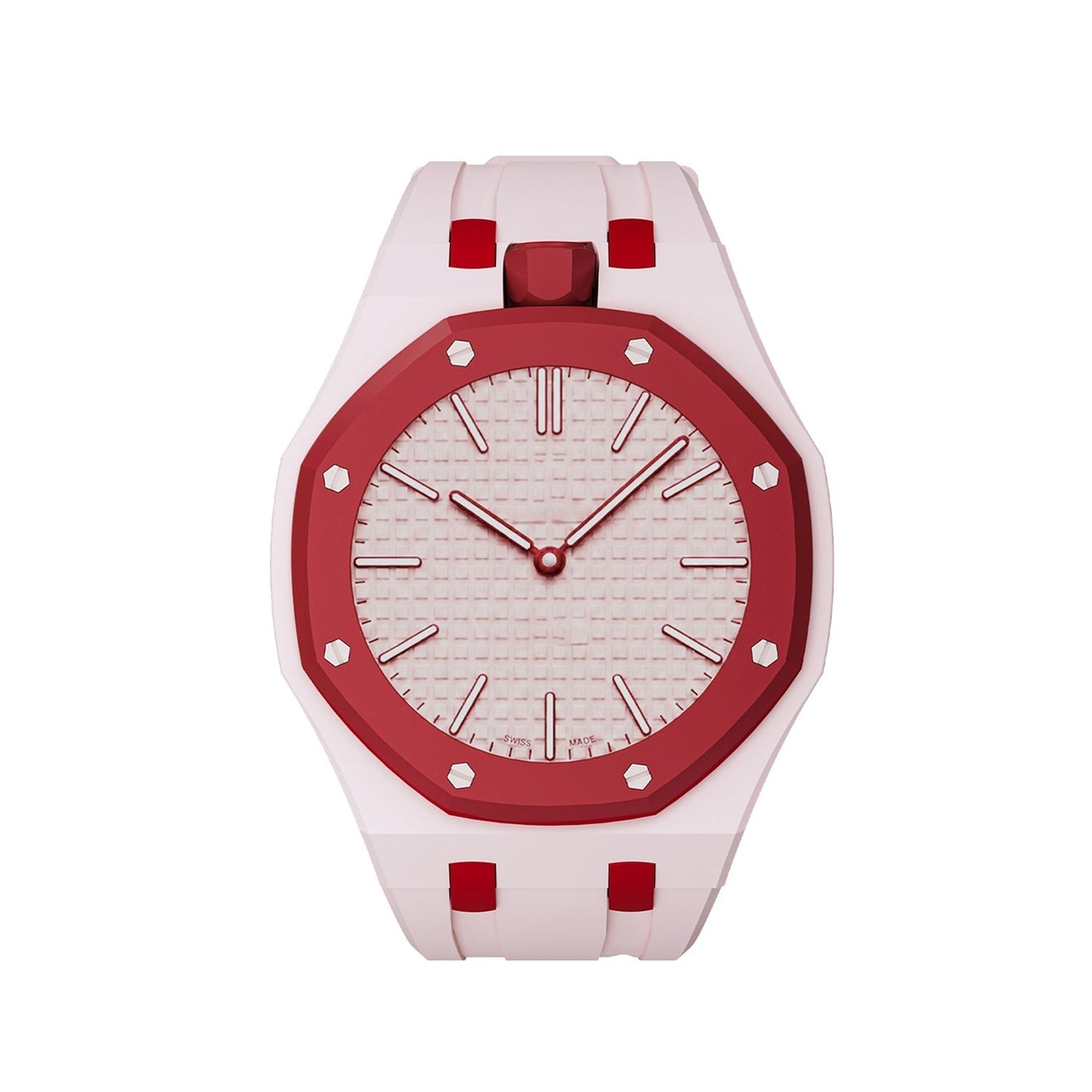 [Favorite]OAK POP EXCLUSIVE PINK AND RED SILICONE STRAP