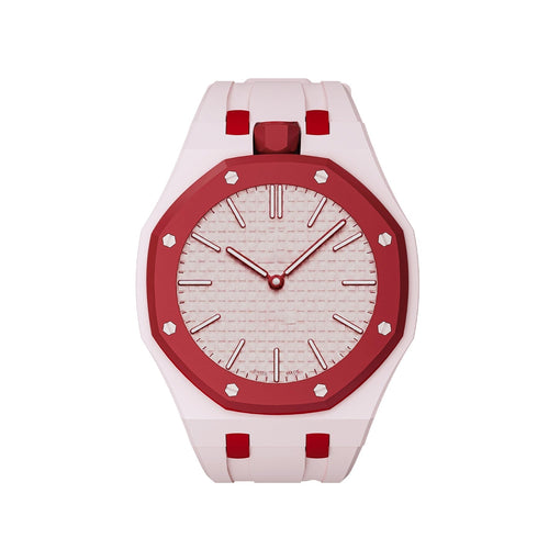 [Favorite]OAK POP EXCLUSIVE PINK AND RED SILICONE STRAP