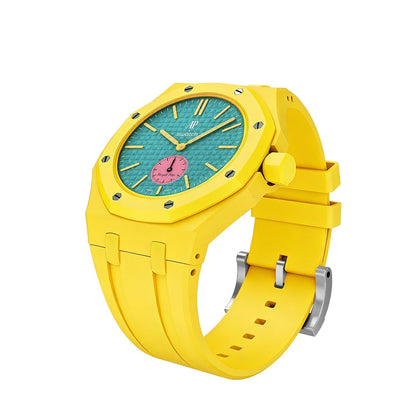 [Favorite]OAK POP EXCLUSIVE YELLOW SILICONE STRAP