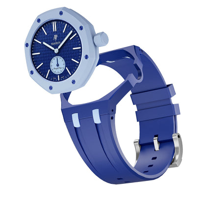 [Favorite]OAK POP EXCLUSIVE DARK BLUE AND LIGHT BLUE SILICONE STRAP