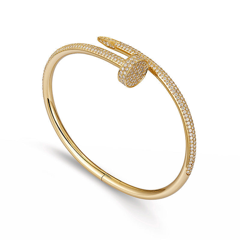 [Favorite]JUSTE UN CLOU 3.5MM FULL PAVÉ NAIL BANGLE