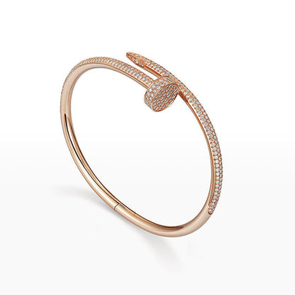 [Favorite]JUSTE UN CLOU 3.5MM FULL PAVÉ NAIL BANGLE