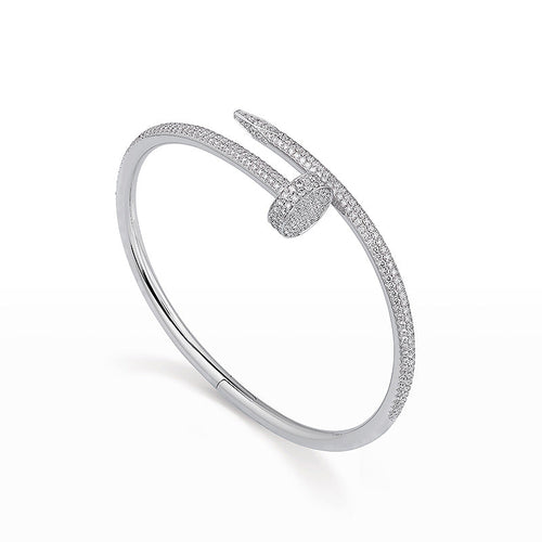 [Favorite]JUSTE UN CLOU 3.5MM FULL PAVÉ NAIL BANGLE