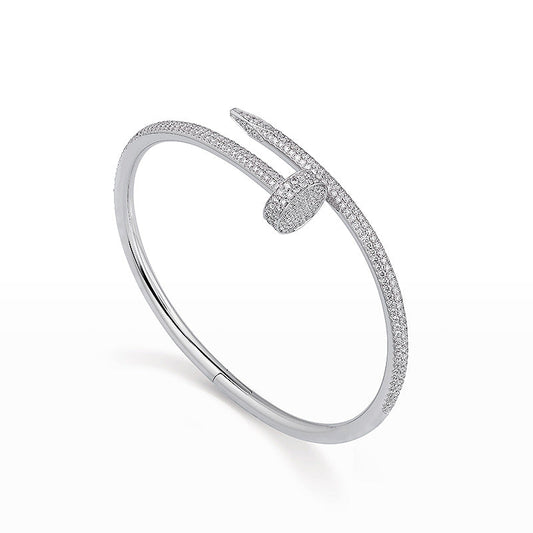 [Favorite]JUSTE UN CLOU 3.5MM FULL PAVÉ NAIL BANGLE