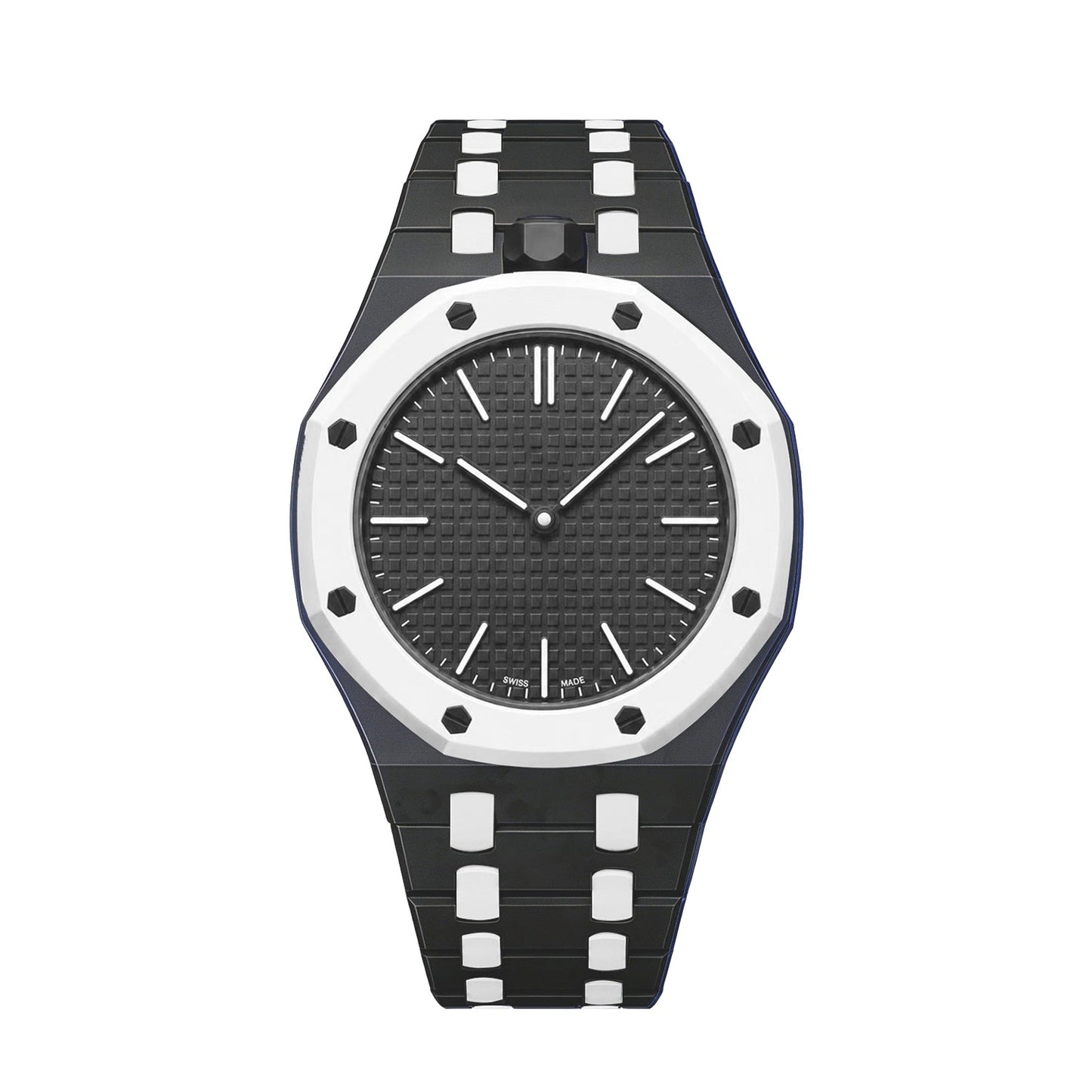 [Favorit]OAK POP EXKLUSIVES SCHWARZ-WEISSES BIOCERAMIC-ARMBAND