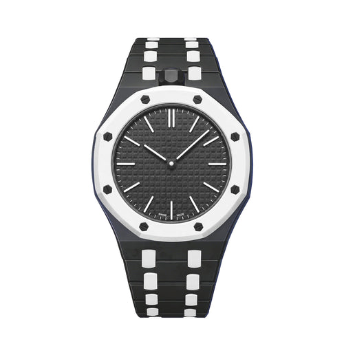 [Favorit]OAK POP EXKLUSIVES SCHWARZ-WEISSES BIOCERAMIC-ARMBAND