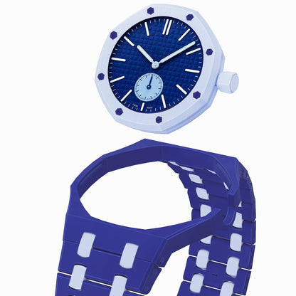 [Favorit]OAK POP EXCLUSIVE DUNKELBLAUES UND HELLBLAUES BIOCERAMIC-ARMBAND
