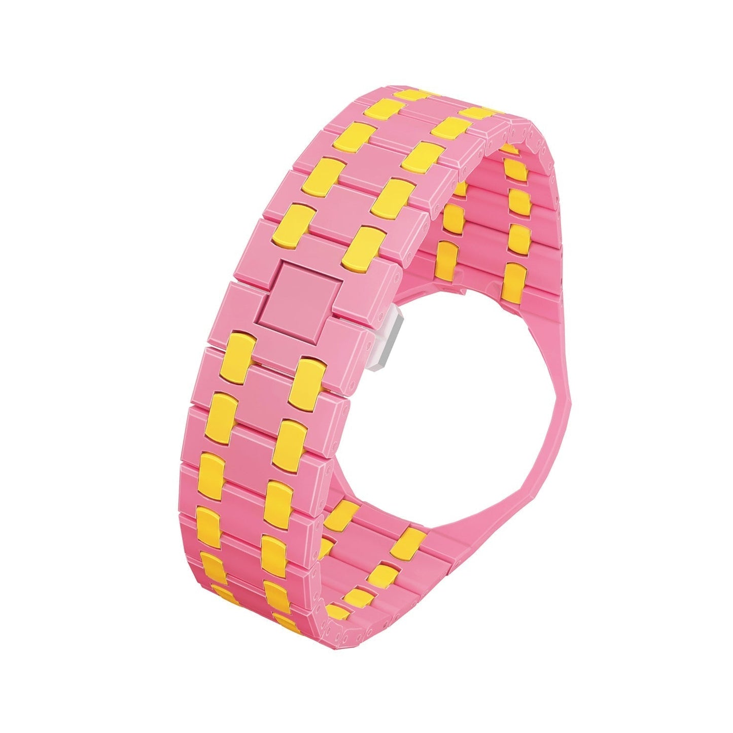 [Lieblings]OAK POP EXCLUSIVE PINK AND YELLOW BIOCERAMIC ARMBAND