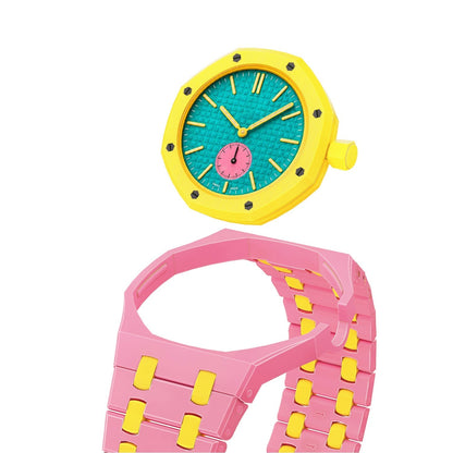 [Lieblings]OAK POP EXCLUSIVE PINK AND YELLOW BIOCERAMIC ARMBAND