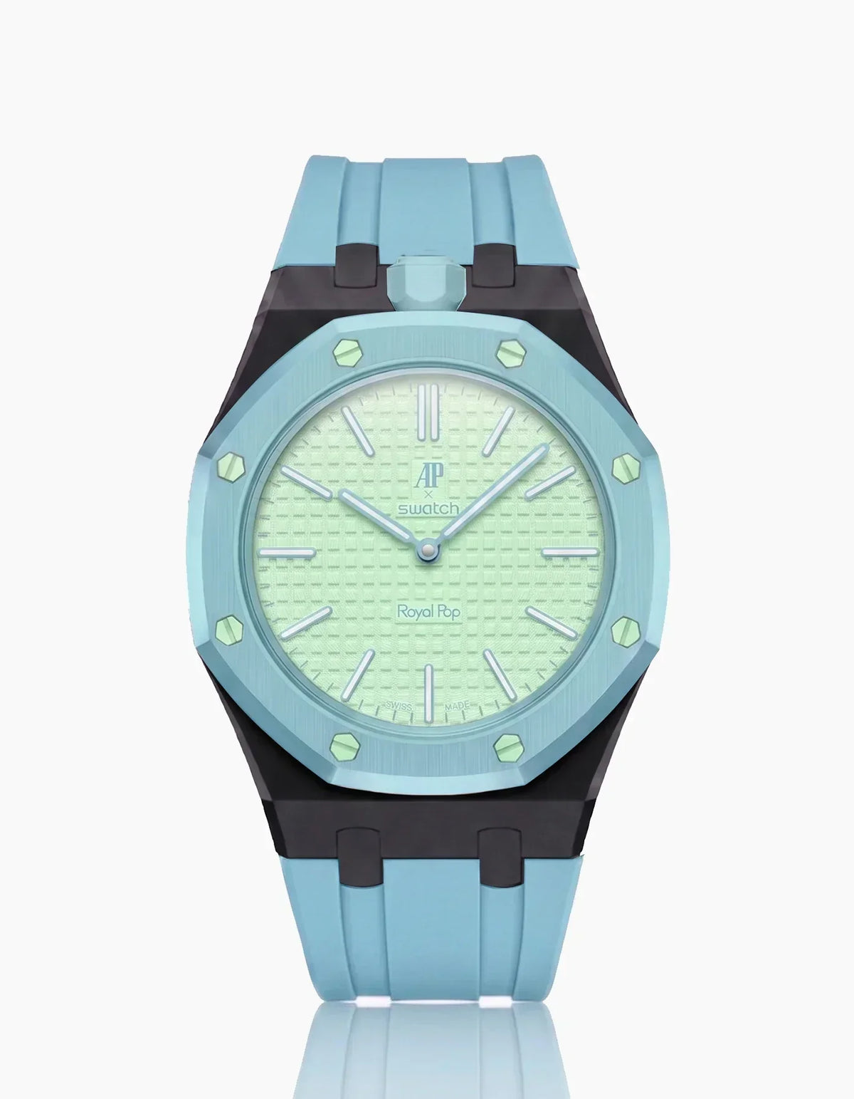 Silikonarmband & Gehäuse „Royal Pop“ Blaue Acht (Farben anpassbar)
