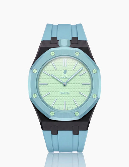 Silikonarmband & Gehäuse „Royal Pop“ Blaue Acht (Farben anpassbar)