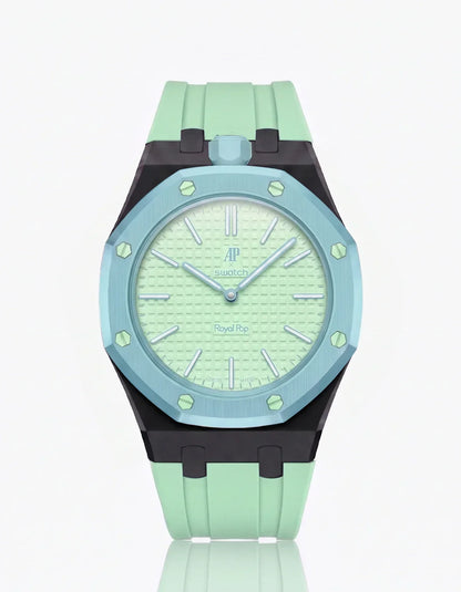 Silikonarmband & Gehäuse „Royal Pop“ Blaue Acht (Farben anpassbar)
