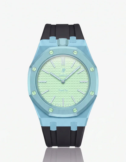 Silikonarmband & Gehäuse „Royal Pop“ Blaue Acht (Farben anpassbar)