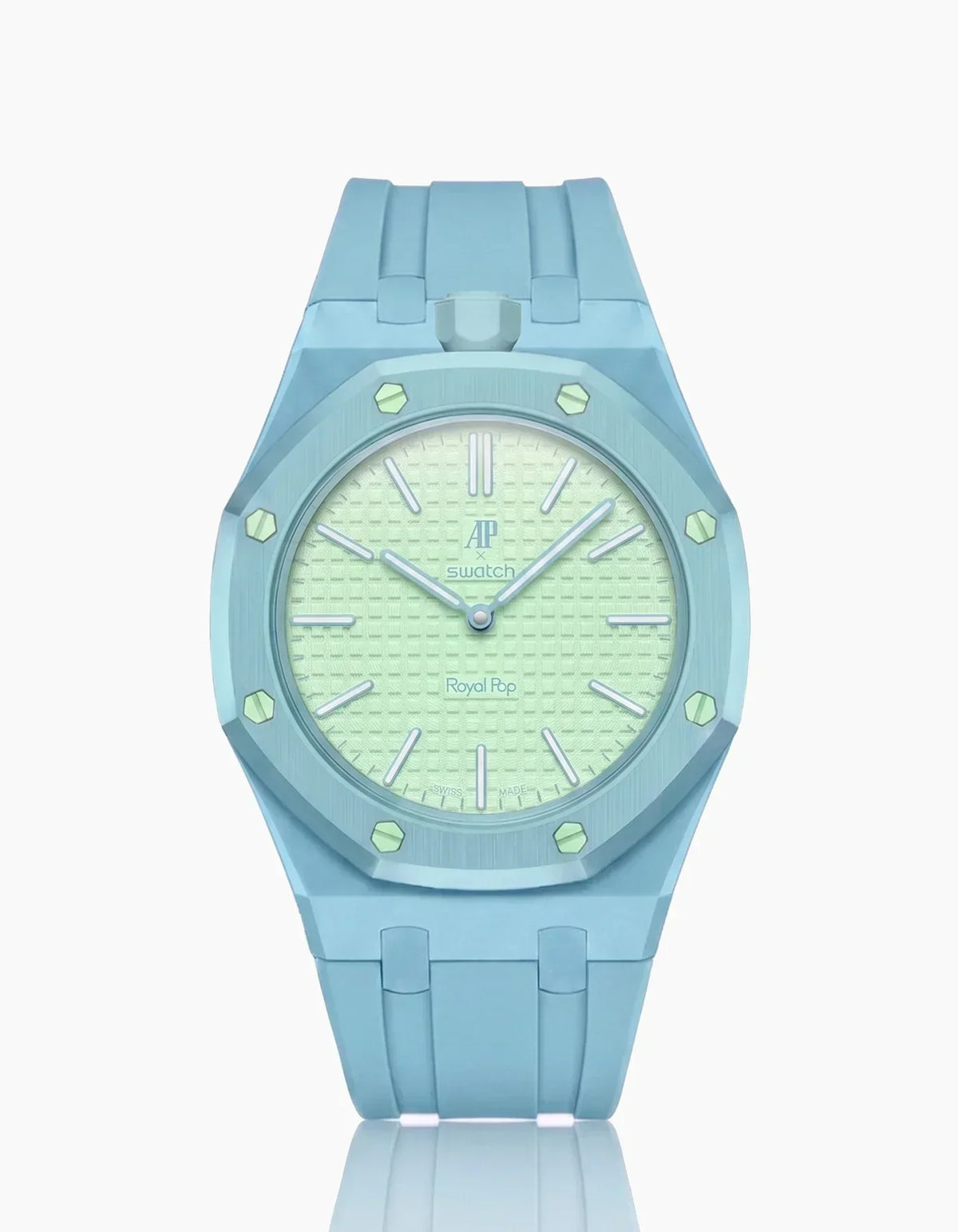 Silikonarmband & Gehäuse „Royal Pop“ Blaue Acht (Farben anpassbar)