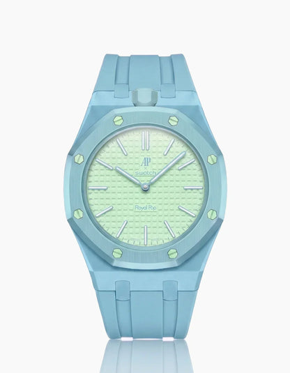 Silikonarmband & Gehäuse „Royal Pop“ Blaue Acht (Farben anpassbar)